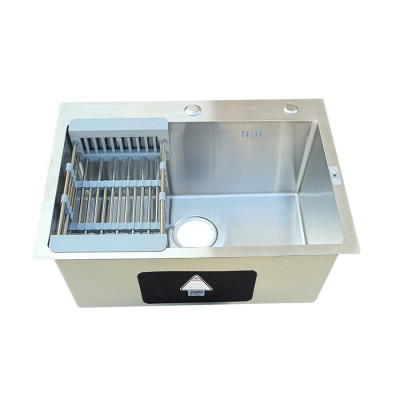  Chậu rửa bát inox cao cấp Handmade 1 hố Sơn Hà HMX1C6023 (600x450x230)