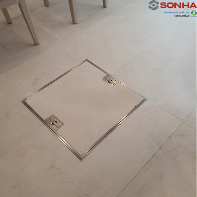 Nắp bể ngầm inox 1000x1000, chịu tải 2 tấn