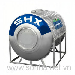  Bồn nước Inox Sơn Hà Xanh SHX 1500L Ngang (Φ1140)