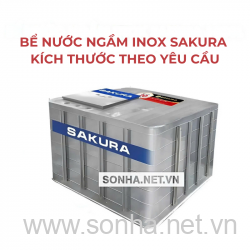 Bể Nước Ngầm Inox Sakura - Kích thước theo yêu cầu 