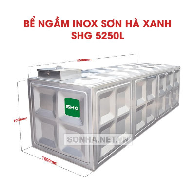  Bể Ngầm Inox Sơn Hà Xanh SHG 5250L