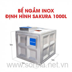  Bể ngầm inox định hình Sakura SK.BID1000L