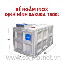  Bể ngầm inox định hình Sakura SK.BID1500L