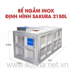  Bể ngầm inox định hình Sakura SK.BID2150L