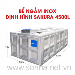 Bể ngầm inox định hình Sakura SK.BID4500L