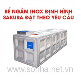  Bể ngầm inox định hình Sakura đặt theo yêu cầu