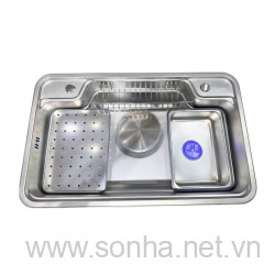  Chậu rửa bát 1 hố Cielo C7848 inox 304 bán nguyệt (780x480x230 mm)