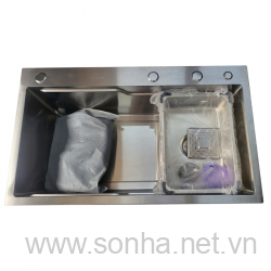  Chậu rửa bát 1 hố Cielo C1204 inox 304 bán nguyệt (780x460x230 mm)