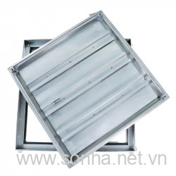    Nắp bể ngầm inox 304 âm sàn 1 viền K80T3, chịu tải nhỏ hơn 1,3 tấn