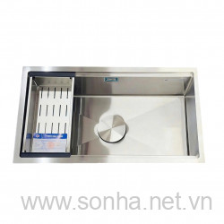  Chậu rửa bát inox Kagol K8045BT âm bàn một hố (KT:80x45cm)