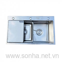  Chậu rửa bát inox Kagol K7846-304 một hố (KT:78x46x23cm)