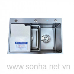  Chậu rửa bát inox Kagol K6846-304 một hố (KT:68x46x23cm)