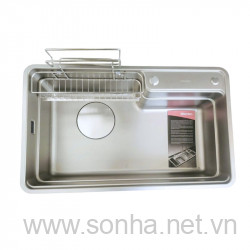 Chậu rửa bát  một hố inox 304 Moomton M8048 (KT: 800x480x220 mm)