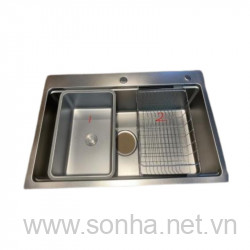  Chậu rửa bát một hố inox 304 Moomton M7648 (KT: 760x480x220 mm)