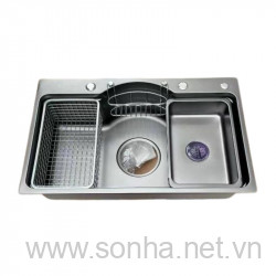  Chậu rửa bát một hố inox 304 Moomton MO7848B (KT: 780x480x220 mm)