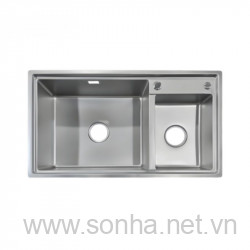  Chậu rửa bát hai hố inox 304 Moomton M8347 (KT: 830x470x210 mm)
