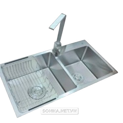 Chậu rửa bát inox SUS304 NANOSI N-7842L (780x420x200mm)