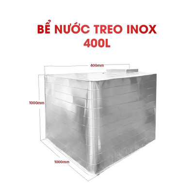  Bể treo Inox 400L Sakura (bể treo đặt nổi)