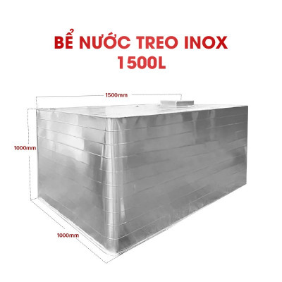  Bể treo Inox 1500L Sakura