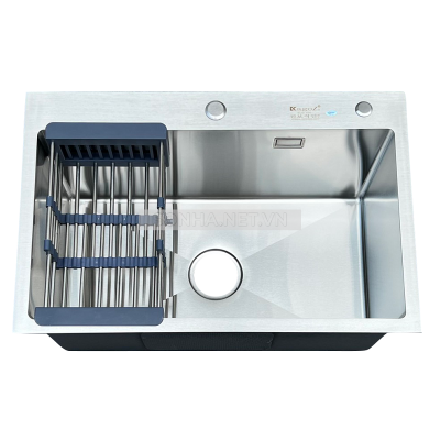 Chậu rửa bát KAGOL K6845 - 304 một hố inox 304 (680x450x240 mm)