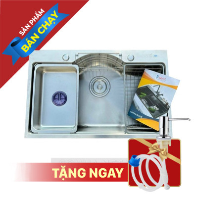 Chậu Rửa Bát Kagol Đúc 1 Hố K7848-304 (780x480x240 mm)