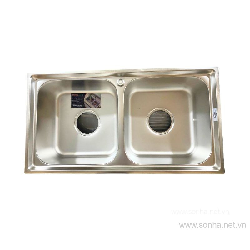 Chậu Rửa Cao Cấp Sơn Hà S82 Inox 304 (820x440x220 mm)