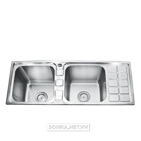 Chậu cọ chén bát inox Gorlde GD-953 (1200 x 480 x 230 mm)