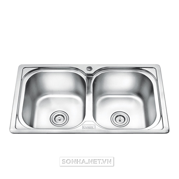 Chậu cọ chén bát nhị hố cân nặng Gorlde GD 5222 (870 x 460 x 230mm)