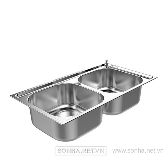 Chậu Rửa Bát Inox Cao Cấp Sơn Hà S76Plus (780 x 430 x 195 mm)