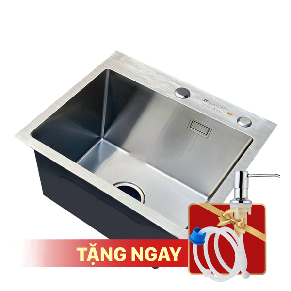 Chậu rửa bát KAGOL K4540 một hố inox 201 (450x400x240 mm)
